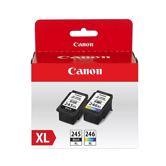 Canon 245XL/246XL Black and TriColor Ink Cartridge, 2/Pack