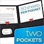 Oxford 2-Pocket Presentation Folders, Black, 25/Box (OXF 57506)~#|#~sp255102876_sc7