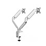 Fellowes Platinum Series Adjustable Dual Arms, Up to 40" Monitor, White (8056301)~#|#~sp256232944_sc7