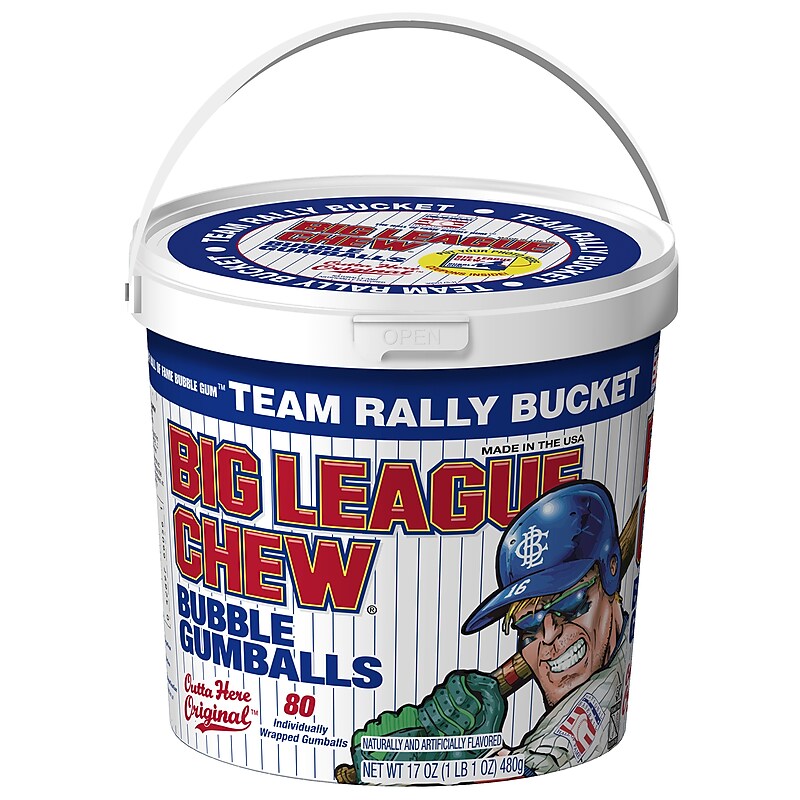 Big League Chew Candy Bubble Gum Gum, 17 oz., 80 Pieces/Pack (FGM66056) image 1