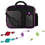 Vangoddy Office Busines Travel 14" Nylon Water Resistant Laptop Bag, Black/Purple (PT_000001247)~#|#~sp25677669_sc7