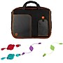 Vangoddy Office Busines Travel 12" Nylon Water Resistant Laptop Bag, Black/Orange (PT_000001242)~#|#~sp25677682_sc7