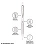 Uniball 207 Plus+ Retractable Gel Pen, Medium Point, 0.7mm, Black Ink, 4/Pack (70652)~#|#~sp257579774_sc7