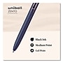 uniball Zento Retractable Gel Pen, Medium Point, 0.7mm, Black Ink, Dozen (70663)~#|#~sp257579778_sc7