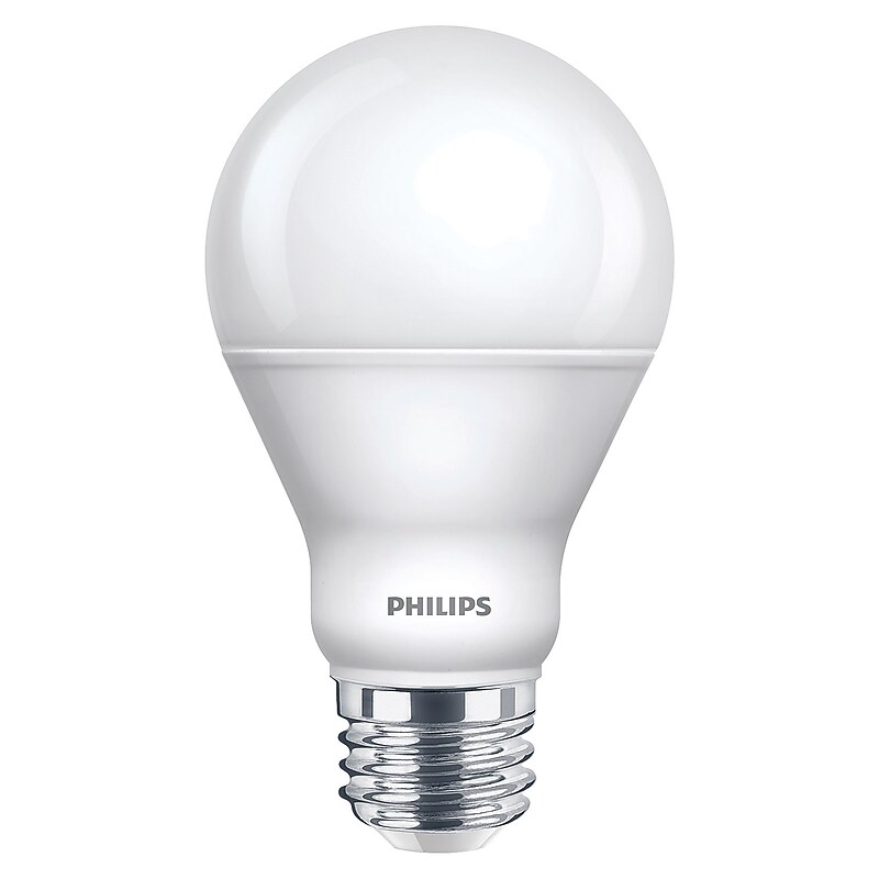 Philips CorePro LED A19 8.8W 5000K Dimmable Light Bulbs, 6/Carton (550459) image 1