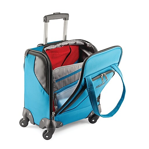 American Tourister Zoom Spinner Luggage Tote, Teal Blue (924261855