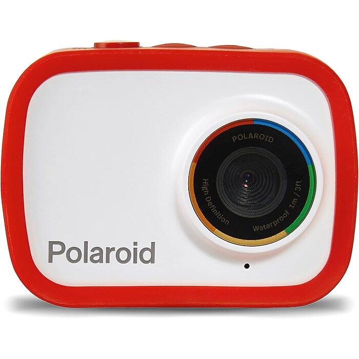 Polaroid ID757-RED-T35-4 12.1MP Digital HD 4K Action Camera, Red