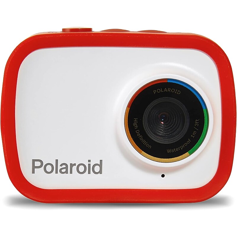 Polaroid ID757-RED-T35-4 12.1MP Digital HD 4K Action Camera, Red image 1
