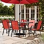 Flash Furniture Brazos 7 Piece Outdoor Patio Dining Set, Red (TLH089R017CRD6)~#|#~sp259190958_sc7