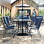 Flash Furniture Brazos 7 Piece Outdoor Patio Dining Set, Navy (TLH089R017CNV6)~#|#~sp259190981_sc7