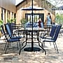 Flash Furniture Brazos 5 Piece Outdoor Patio Dining Set, Navy (TLH089R017CNV4)~#|#~sp259190994_sc7