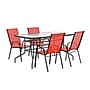 Flash Furniture Brazos 5 Piece Outdoor Patio Dining Set, Red (TLH089R017CRD4)~#|#~sp259191003_sc7