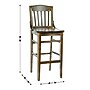 Flash Furniture HERCULES Traditional Wood School House Back Restaurant Barstool, Antique Copper (XUDGW0006BACP)~#|#~sp259192349_sc7