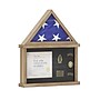 Flash Furniture Quincy Solid Pine Wood Flag and Certificate Display Case, 22.5" x 18.5", Weathered Wood Finish (HMHD22M142YWTH)~#|#~sp259197736_sc7