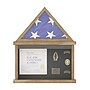 Flash Furniture Quincy Solid Pine Wood Flag and Certificate Display Case, 22.5" x 18.5", Weathered Wood Finish (HMHD22M142YWTH)~#|#~sp259197743_sc7