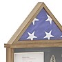Flash Furniture Quincy Solid Pine Wood Flag and Certificate Display Case, 22.5" x 18.5", Weathered Wood Finish (HMHD22M142YWTH)~#|#~sp259197744_sc7