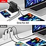 SIIG GaN USB-A/USB-C Charging Stand, 200W, Black (AC-PW1Y11-S1)~#|#~sp260591552_sc7