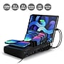 SIIG USB-A/USB-C Charging Station with Qi Wireless Charging Deck, 150W, Black (AC-PW1R11-S1)~#|#~sp260591569_sc7