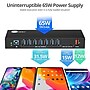 SIIG USB-A/USB-C Charging Station, 65W, Black (ID-US0811-S1)~#|#~sp260591602_sc7
