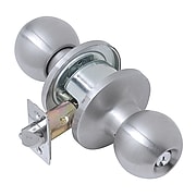 Tell Light Duty Commercial Storeroom Knob Lockset, Stainless Steel Finish 32D (CL101705)