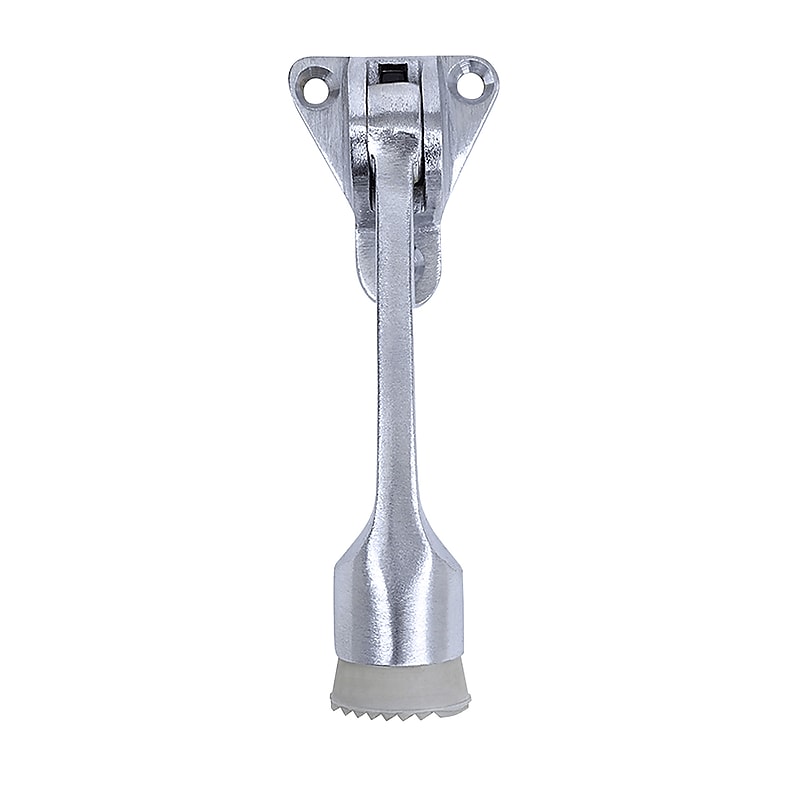 Tell Kick Down Door Holder,Satin Chrome Finish 26D, Triangle Base (DT100008) image 1