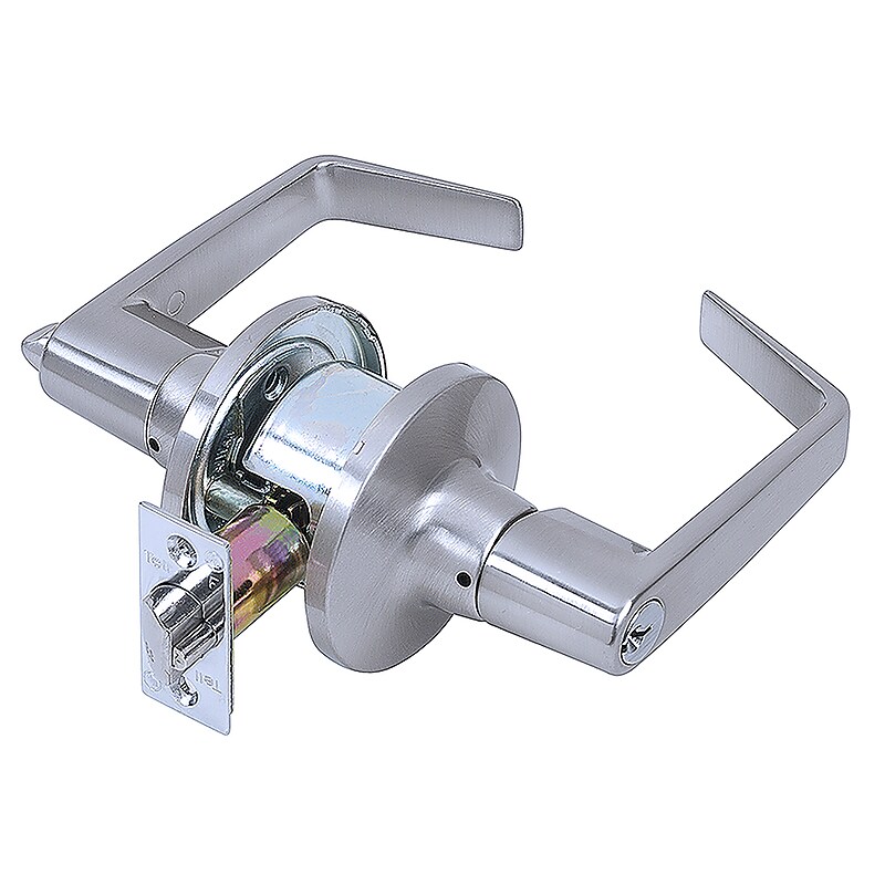 Tell Light Duty Commercial Entry Lever Lockset, Satin Chrome Finish 26D (CL100200) image 1