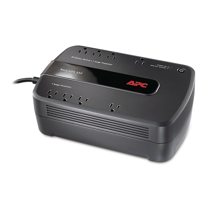 魅力的な価格 APC Back-UPS ES 550VA 8-Outlet Battery Backup, Black (BE550G UPS(無停電電源装置)