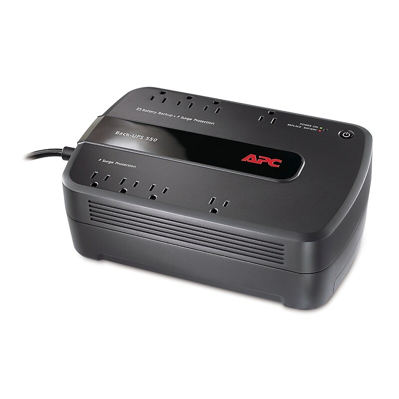APC Back-UPS ES 550VA 8-Outlet Battery Backup, Black (BE550G) image 1