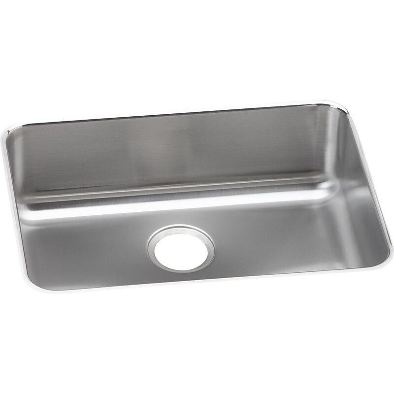 Elkay Lustertone Stainless Steel 25-1/2" x 19-1/4" x 8", Single Bowl Undermount Sink (ELUH2317) image 1
