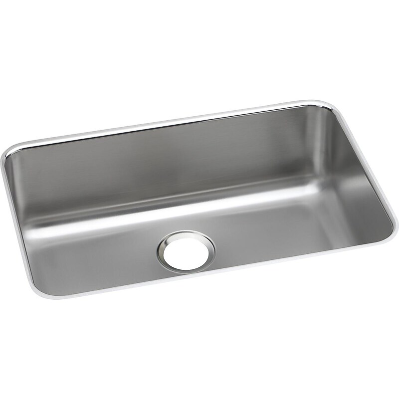 Elkay Lustertone Stainless Steel 26-1/2" x 18-1/2" x 8", Single Bowl Undermount Sink (ELUH2416) image 1