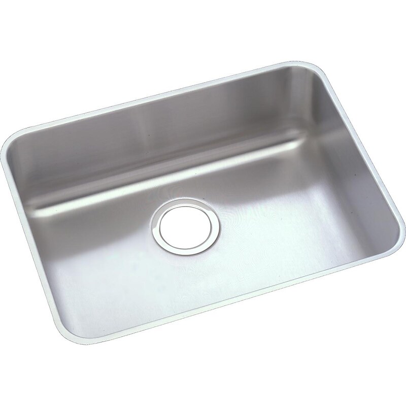 Elkay Lustertone Stainless Steel 21-1/2" x 18-1/2" x 5-3/8", Single Bowl Undermount ADA Sink (ELUHAD191655) image 1