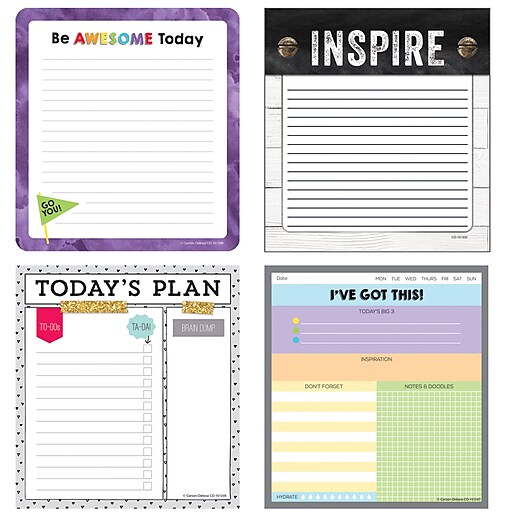 Inspirational Notepad Variety Set, 4/Pack, (145109) at Staples