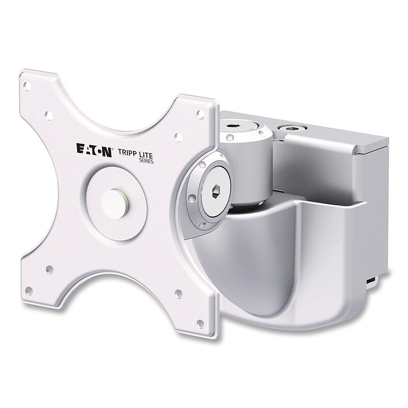 Tripp Lite by Eaton Adjustable Monitor Mount for Slat Wall System for 32" Monitors, Silver (DMSW1332STAA) image 1