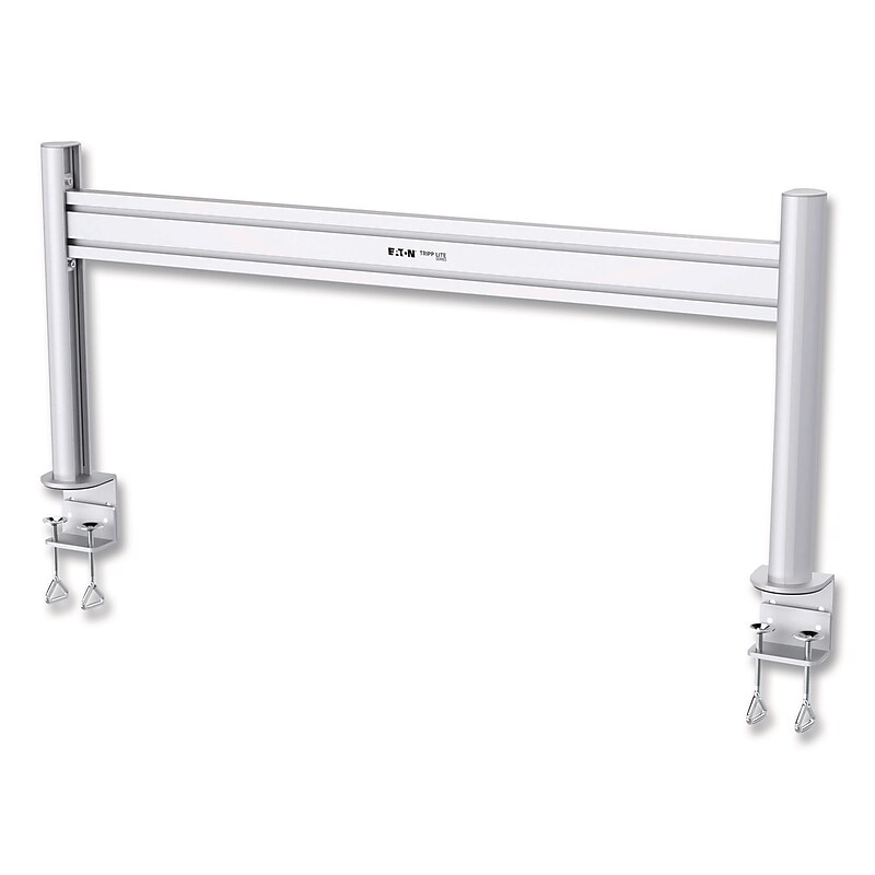 Tripp Lite by Eaton Adjustable Slat Rail with Posts for Slat Wall System for 32" Monitors, Silver (DMSWKITTAA) image 1