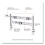 Tripp Lite by Eaton Adjustable Slat Rail with Posts for Slat Wall System for 32" Monitors, Silver (DMSWKITTAA)~#|#~sp264287907_sc7