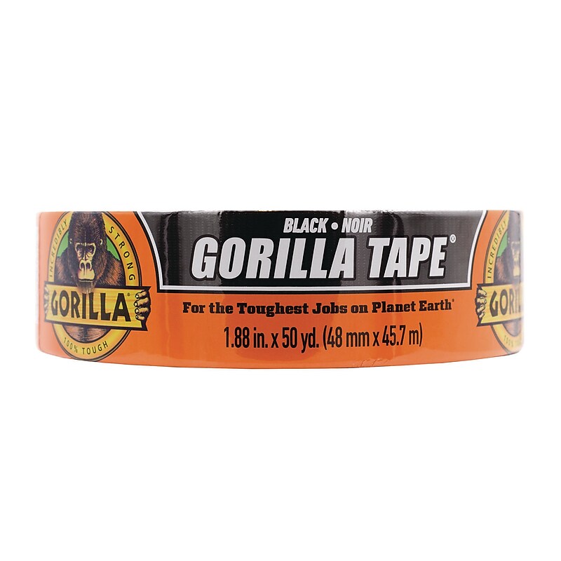 Gorilla Heavy Duty Duct Tape, 1.88" x 50 yds., Black (108084) image 1