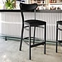 Flash Furniture Wright Transitional Vinyl and Steel Boomerang Back Commercial Barstool, Black (XUDG6V6BKVBK)~#|#~sp264513289_sc7