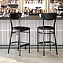 Flash Furniture Wright Transitional Vinyl and Steel Boomerang Back Commercial Barstool, Black (XUDG6V6BKVBK)~#|#~sp264513291_sc7