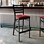 Flash Furniture HERCULES Traditional Steel and Vinyl Ladder Back Restaurant Barstool, Black Frame/Red Seat (XUDG697BBARRDV)~#|#~sp264513300_sc7