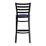 Flash Furniture HERCULES Traditional Steel and Vinyl Ladder Back Restaurant Barstool, Black Frame/Blue Seat (XUDG697BBARBLV)~#|#~sp264513619_sc7
