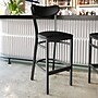 Flash Furniture Wright Transitional Vinyl and Steel Boomerang Back Commercial Barstool, Black, 2-Pieces/Pack (2XUDG6V6BKVBK)~#|#~sp264513628_sc7