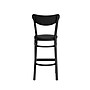 Flash Furniture Wright Transitional Vinyl and Steel Boomerang Back Commercial Barstool, Black, 2-Pieces/Pack (2XUDG6V6BKVBK)~#|#~sp264513631_sc7