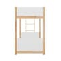 Flash Furniture Dallas Convertible Bunk Bed with Ladder, Twin Over Twin, White/Natural (MG090030TTBWHN)~#|#~sp264514728_sc7