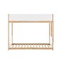 Flash Furniture Dallas Convertible Bunk Bed with Ladder, Twin Over Twin, White/Natural (MG090030TTBWHN)~#|#~sp264514729_sc7