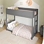 Flash Furniture Dallas Convertible Bunk Bed with Ladder, Twin Over Twin, Gray (MG090030TTBGY)~#|#~sp264514736_sc7