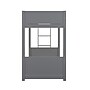 Flash Furniture Dallas Convertible Bunk Bed with Ladder, Twin Over Twin, Gray (MG090030TTBGY)~#|#~sp264514745_sc7