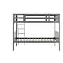 Flash Furniture Dallas Convertible Bunk Bed with Ladder, Twin Over Twin, Gray (MG090031TTBGY)~#|#~sp264514760_sc7