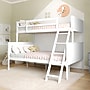 Flash Furniture Dallas Convertible Bunk Bed with Ladder, Twin Over Full, White (MG090031TFBWH)~#|#~sp264514772_sc7