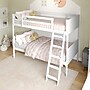 Flash Furniture Dallas Convertible Bunk Bed with Ladder, Twin Over Twin, White (MG090031TTBWH)~#|#~sp264514790_sc7