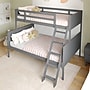 Flash Furniture Dallas Convertible Bunk Bed with Ladder, Twin Over Full, Gray (MG090031TFBGY)~#|#~sp264514946_sc7